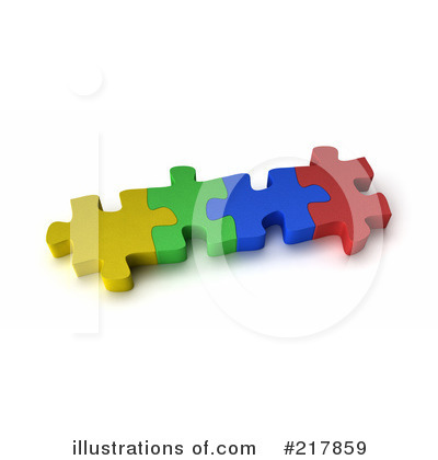 Puzzle Pieces Clipart #217859 by stockillustrations