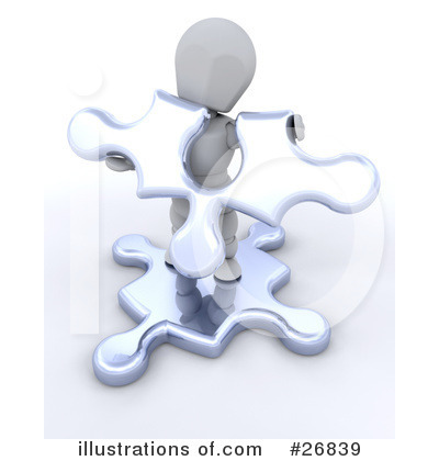 Royalty-Free (RF) Puzzle Clipart Illustration by KJ Pargeter - Stock Sample #26839