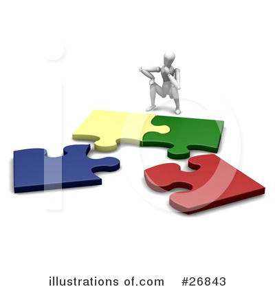 Royalty-Free (RF) Puzzle Clipart Illustration by KJ Pargeter - Stock Sample #26843
