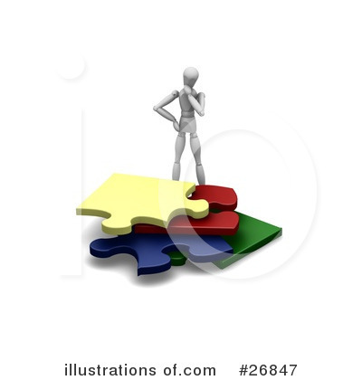 Royalty-Free (RF) Puzzle Clipart Illustration by KJ Pargeter - Stock Sample #26847