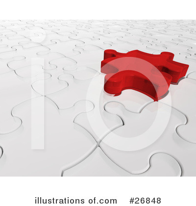 Royalty-Free (RF) Puzzle Clipart Illustration by KJ Pargeter - Stock Sample #26848