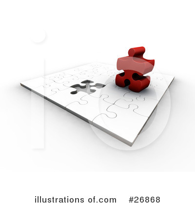 Royalty-Free (RF) Puzzle Clipart Illustration by KJ Pargeter - Stock Sample #26868