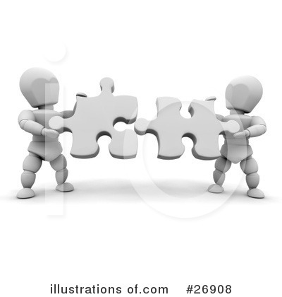 Royalty-Free (RF) Puzzle Clipart Illustration by KJ Pargeter - Stock Sample #26908