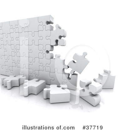 Royalty-Free (RF) Puzzle Clipart Illustration by KJ Pargeter - Stock Sample #37719