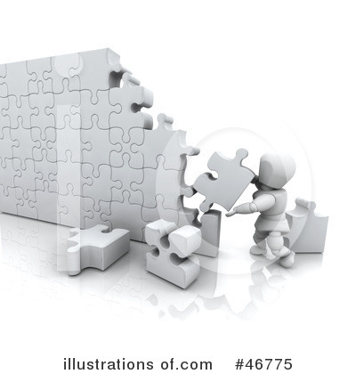 Royalty-Free (RF) Puzzle Clipart Illustration by KJ Pargeter - Stock Sample #46775