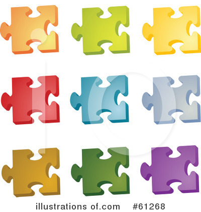 Royalty-Free (RF) Puzzle Clipart Illustration by Kheng Guan Toh - Stock Sample #61268