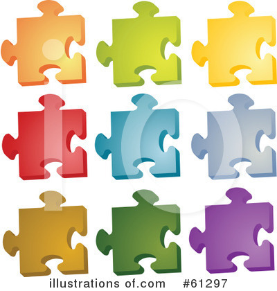 Royalty-Free (RF) Puzzle Clipart Illustration by Kheng Guan Toh - Stock Sample #61297