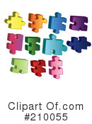 Puzzle Pieces Clipart #210055 by JR