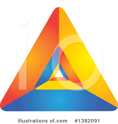 Royalty-Free (RF) Pyramid Clipart Illustration by ColorMagic - Stock Sample #1382091