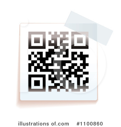 Royalty-Free (RF) Qr Code Clipart Illustration by michaeltravers - Stock Sample #1100860