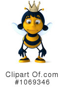 Queen Bee Clipart #1069346 by Julos