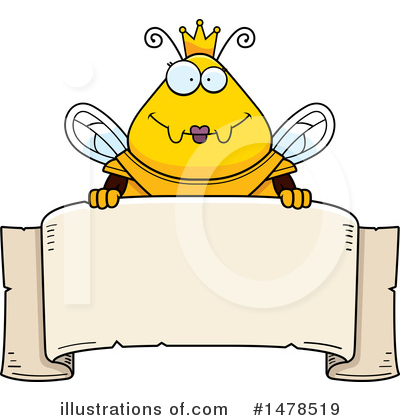 Royalty-Free (RF) Queen Bee Clipart Illustration by Cory Thoman - Stock Sample #1478519