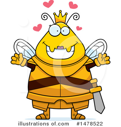 Royalty-Free (RF) Queen Bee Clipart Illustration by Cory Thoman - Stock Sample #1478522