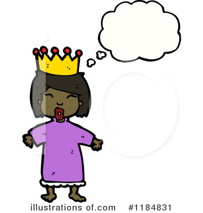 Royalty-Free (RF) Queen Clipart Illustration by lineartestpilot - Stock Sample #1184831