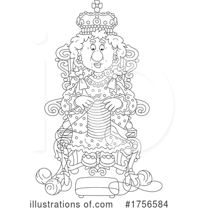 Royalty-Free (RF) Queen Clipart Illustration by Alex Bannykh - Stock Sample #1756584