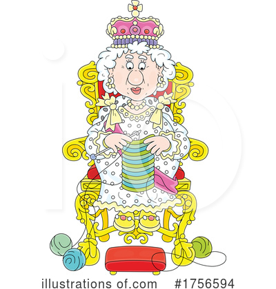 Royalty-Free (RF) Queen Clipart Illustration by Alex Bannykh - Stock Sample #1756594