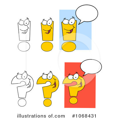 Royalty-Free (RF) Question Mark Clipart Illustration by Hit Toon - Stock Sample #1068431