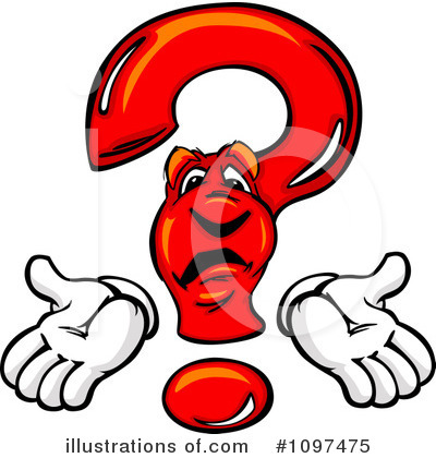Royalty-Free (RF) Question Mark Clipart Illustration by Chromaco - Stock Sample #1097475