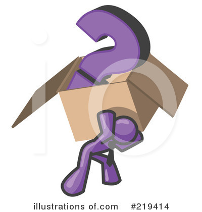 Purple Mascot Clipart #219414 by Leo Blanchette