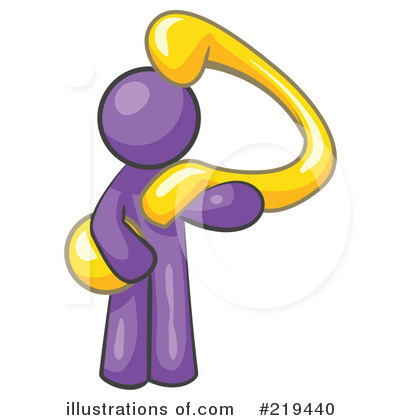 Purple Mascot Clipart #219440 by Leo Blanchette