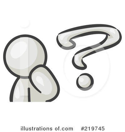 Royalty-Free (RF) Question Mark Clipart Illustration by Leo Blanchette - Stock Sample #219745