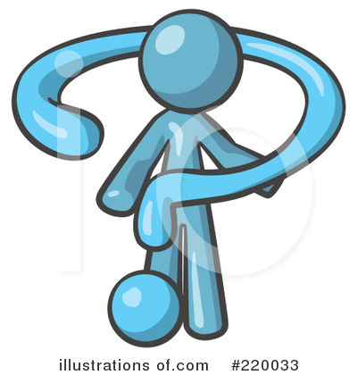 Royalty-Free (RF) Question Mark Clipart Illustration by Leo Blanchette - Stock Sample #220033