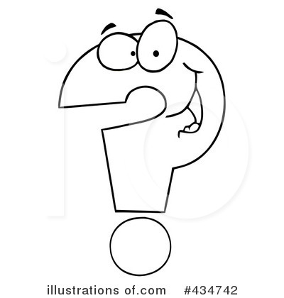 Royalty-Free (RF) Question Mark Clipart Illustration by Hit Toon - Stock Sample #434742