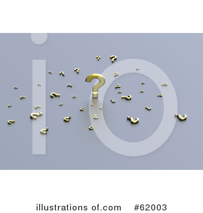 Royalty-Free (RF) Question Mark Clipart Illustration by chrisroll - Stock Sample #62003