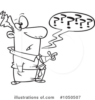 Royalty-Free (RF) Questions Clipart Illustration by toonaday - Stock Sample #1050507