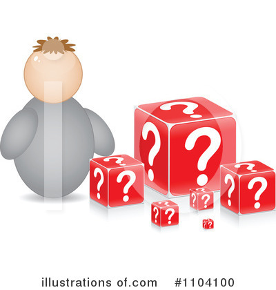 Royalty-Free (RF) Questions Clipart Illustration by Andrei Marincas - Stock Sample #1104100
