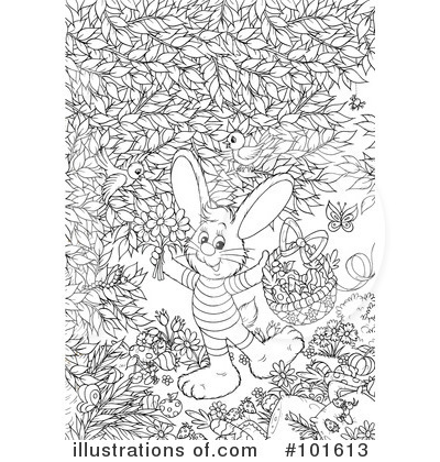 Royalty-Free (RF) Rabbit Clipart Illustration by Alex Bannykh - Stock Sample #101613