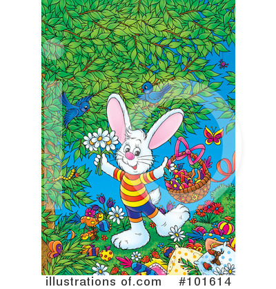 Royalty-Free (RF) Rabbit Clipart Illustration by Alex Bannykh - Stock Sample #101614
