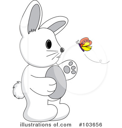 Royalty-Free (RF) Rabbit Clipart Illustration by Pams Clipart - Stock Sample #103656