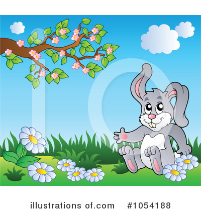 Royalty-Free (RF) Rabbit Clipart Illustration by visekart - Stock Sample #1054188