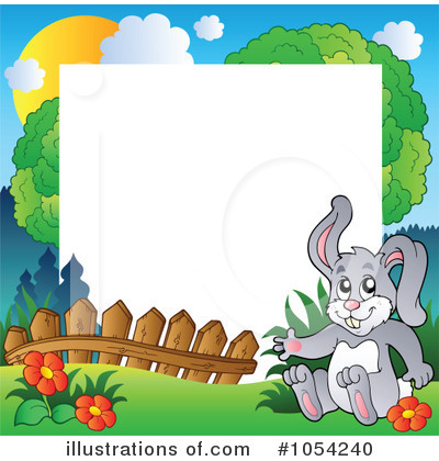 Royalty-Free (RF) Rabbit Clipart Illustration by visekart - Stock Sample #1054240
