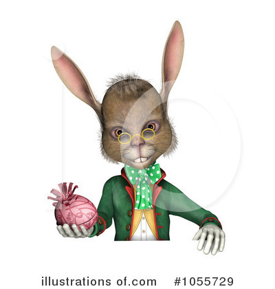 Royalty-Free (RF) Rabbit Clipart Illustration by Michael Schmeling - Stock Sample #1055729
