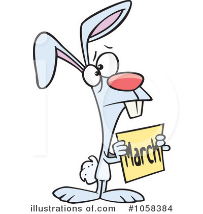 Royalty-Free (RF) Rabbit Clipart Illustration by toonaday - Stock Sample #1058384