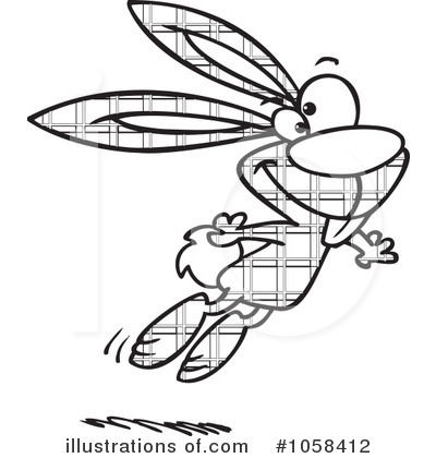 Royalty-Free (RF) Rabbit Clipart Illustration by toonaday - Stock Sample #1058412