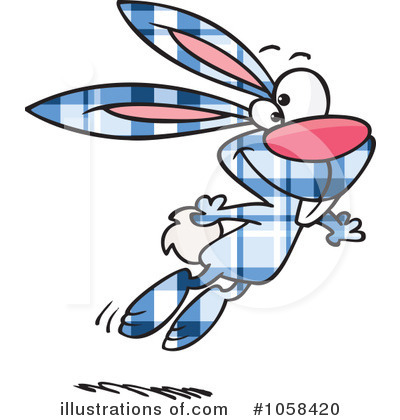 Royalty-Free (RF) Rabbit Clipart Illustration by toonaday - Stock Sample #1058420