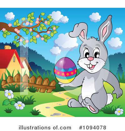 Royalty-Free (RF) Rabbit Clipart Illustration by visekart - Stock Sample #1094078