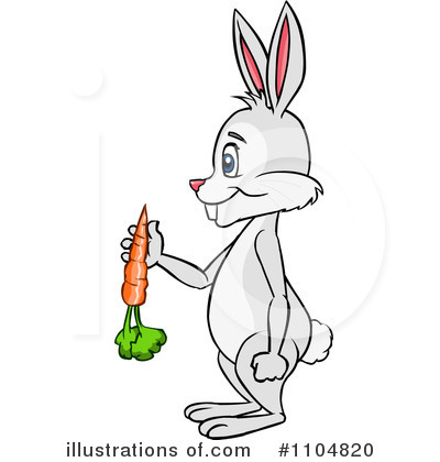 Royalty-Free (RF) Rabbit Clipart Illustration by Cartoon Solutions - Stock Sample #1104820