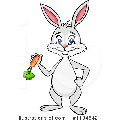 Royalty-Free (RF) Rabbit Clipart Illustration by Cartoon Solutions - Stock Sample #1104842