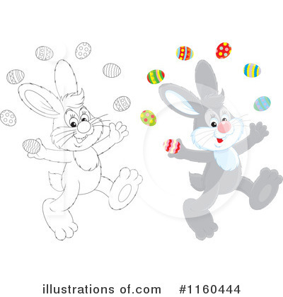 Royalty-Free (RF) Rabbit Clipart Illustration by Alex Bannykh - Stock Sample #1160444