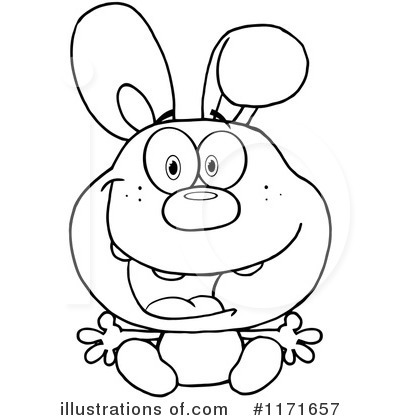 Royalty-Free (RF) Rabbit Clipart Illustration by Hit Toon - Stock Sample #1171657