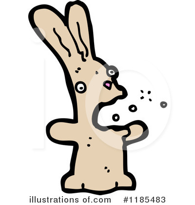 Royalty-Free (RF) Rabbit Clipart Illustration by lineartestpilot - Stock Sample #1185483