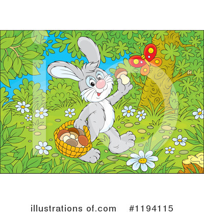 Royalty-Free (RF) Rabbit Clipart Illustration by Alex Bannykh - Stock Sample #1194115