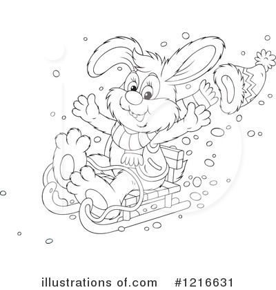 Royalty-Free (RF) Rabbit Clipart Illustration by Alex Bannykh - Stock Sample #1216631