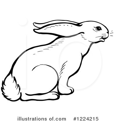 Royalty-Free (RF) Rabbit Clipart Illustration by Picsburg - Stock Sample #1224215