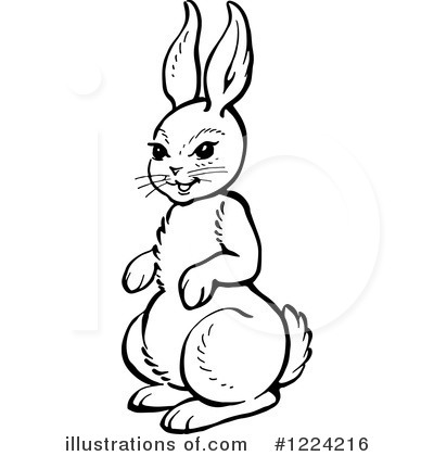 Royalty-Free (RF) Rabbit Clipart Illustration by Picsburg - Stock Sample #1224216