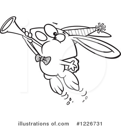 Royalty-Free (RF) Rabbit Clipart Illustration by toonaday - Stock Sample #1226731
